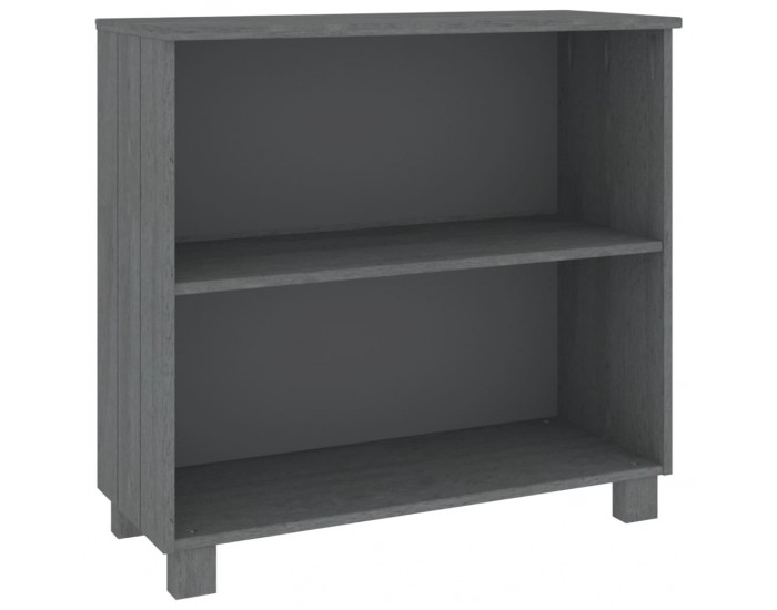 Sonata H Сайдборд HAMAR, тъмносив, 85x35x80 см, борово дърво масив