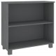 Sonata H Сайдборд HAMAR, тъмносив, 85x35x80 см, борово дърво масив