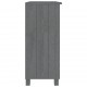 Sonata H Сайдборд HAMAR, тъмносив, 85x35x80 см, борово дърво масив