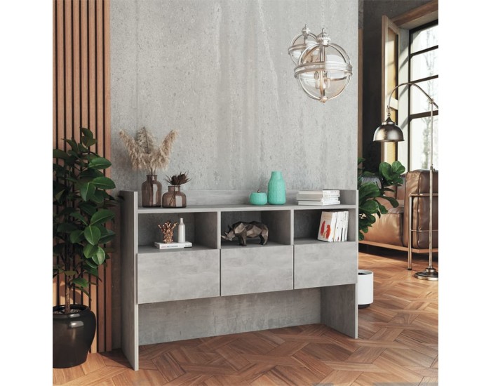 Sonata H Бюфет, бетонно сив, 105x30x70 см, инженерно дърво