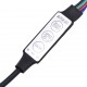 Sonata H Сайдборд с LED светлини, черен, 80x35x75 см