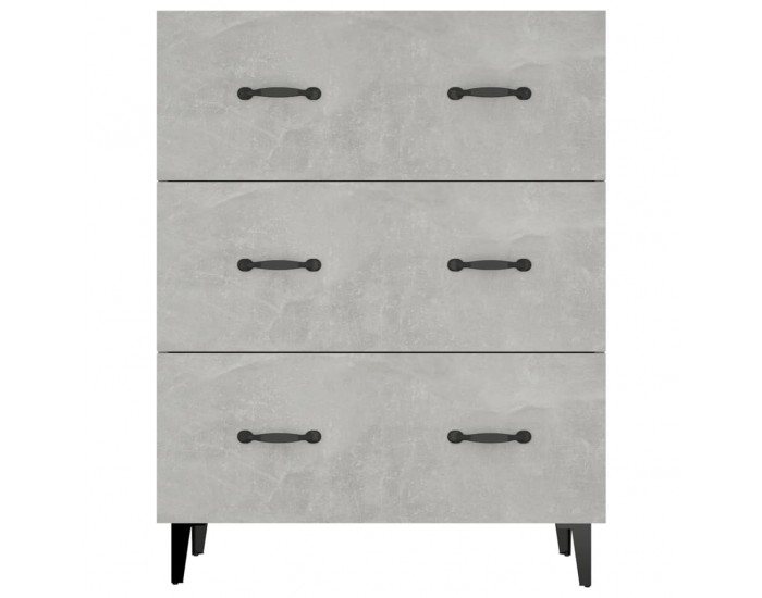Sonata Dulap, gri beton, 69,5x34x90 cm, lemn compozit
