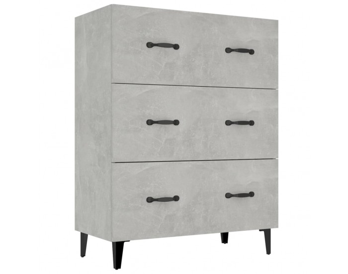 Sonata Dulap, gri beton, 69,5x34x90 cm, lemn compozit