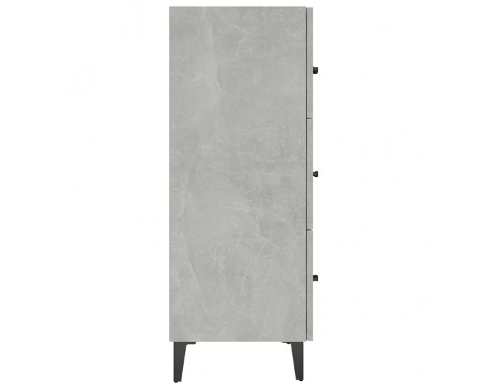 Sonata Dulap, gri beton, 69,5x34x90 cm, lemn compozit