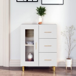 Sonata H Сайдборд, бял, 69,5x34x90 см, инженерно дърво - Corpuri, vitrine, biblioteci modulare