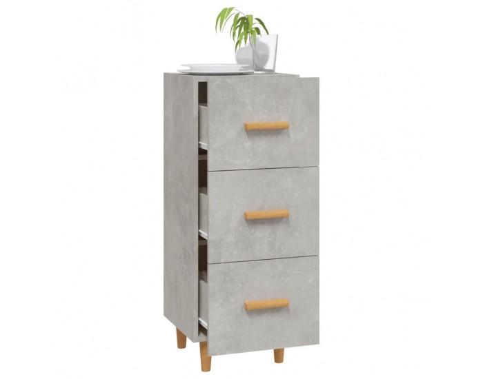 Sonata Servantă, gri beton, 34,5x34x90 cm, lemn compozit