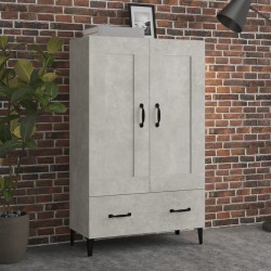 Sonata H Висок шкаф, бетонно сив, 70x31x115 см, инженерно дърво - Corpuri, vitrine, biblioteci modulare