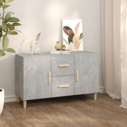 Sonata H Сайдборд, бетонно сив, 100x36x60 см, инженерно дърво - Corpuri, vitrine, biblioteci modulare