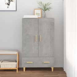 Sonata H Висок шкаф, бетонно сив, 70x31x115 см, инженерно дърво - Corpuri, vitrine, biblioteci modulare