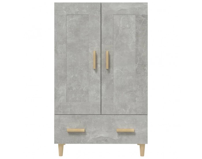 Sonata H Висок шкаф, бетонно сив, 70x31x115 см, инженерно дърво