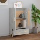 Sonata H Висок шкаф, бетонно сив, 70x31x115 см, инженерно дърво