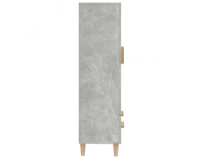 Sonata H Висок шкаф, бетонно сив, 70x31x115 см, инженерно дърво