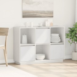 Sonata H Сайдборд, бял, 110,5x35x80 см, бор масив - Corpuri, vitrine, biblioteci modulare