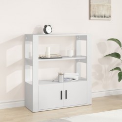 Sonata H Сайдборд, бял, 80x30x90 см, инженерно дърво - Corpuri, vitrine, biblioteci modulare