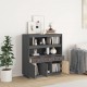 Sonata H Висок шкаф, сив, 100x40x108,5 см, борово дърво масив