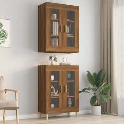 Sonata H Окачен стенен шкаф, кафяв дъб, 69,5x34x90 см - Corpuri, vitrine, biblioteci modulare