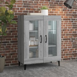 Sonata H Сайдборд, сив сонома, 69,5x34x90 см, инженерно дърво - Corpuri, vitrine, biblioteci modulare