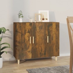 Sonata H Сайдборд, опушен дъб, 90x34x80 см, инженерно дърво - Corpuri, vitrine, biblioteci modulare