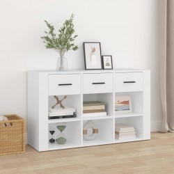Sonata H Сайдборд, бял, 100x30x59,5 см, инженерно дърво - Corpuri, vitrine, biblioteci modulare