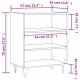 Sonata H Бюфет бетонно сив 57x35x70 см инженерно дърво