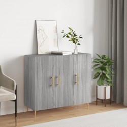 Sonata H Сайдборд, Сив сонома, 90x34x80 см, инженерно дърво - Corpuri, vitrine, biblioteci modulare