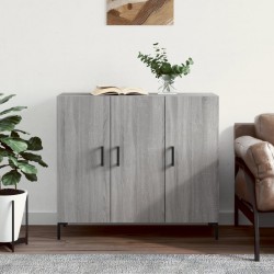 Sonata H Сайдборд, Сив сонома, 90x34x80 см, инженерно дърво - Corpuri, vitrine, biblioteci modulare