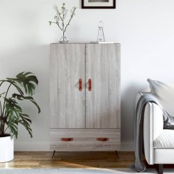 Sonata H Висок шкаф, сив сонома, 69,5x31x115 см, инженерно дърво - Corpuri, vitrine, biblioteci modulare