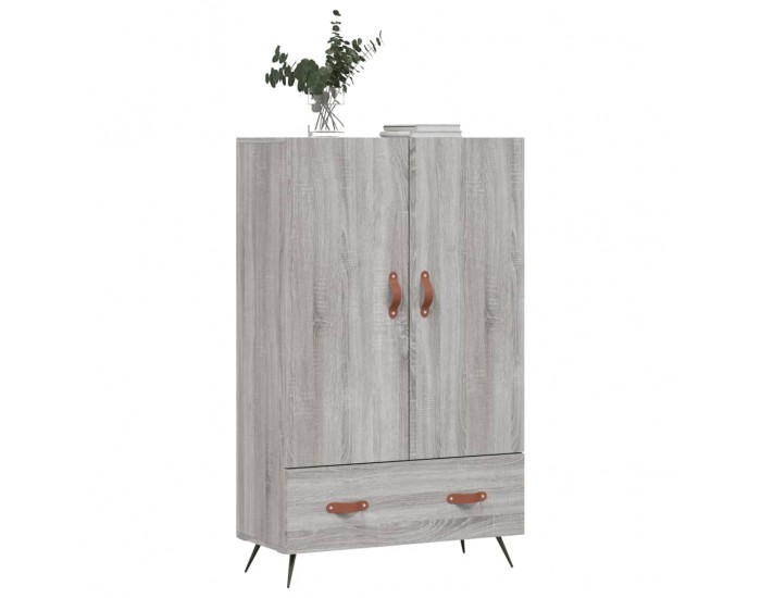 Sonata H Висок шкаф, сив сонома, 69,5x31x115 см, инженерно дърво
