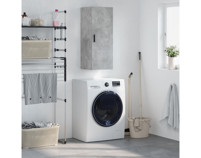 Sonata H Стенен шкаф бетонно сив 34,5x34x90 см