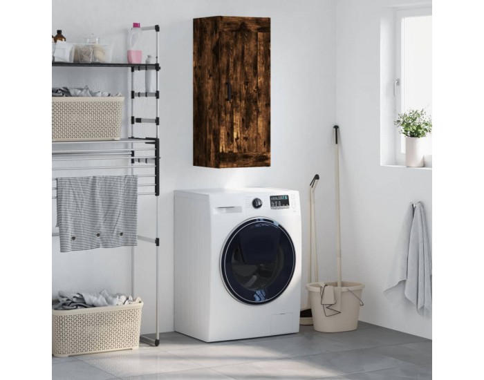 Sonata H Стенен шкаф опушен дъб 34,5x34x90 см инженерно дърво