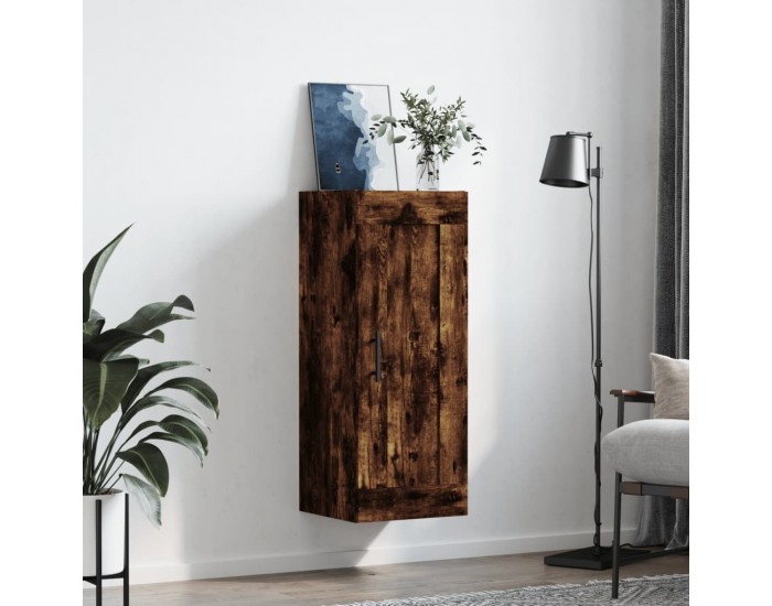 Sonata H Стенен шкаф опушен дъб 34,5x34x90 см инженерно дърво