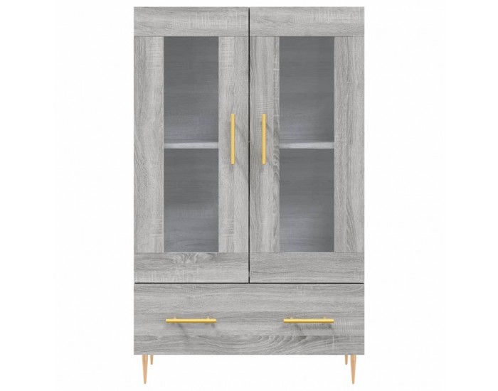 Sonata H Висок шкаф, сив сонома, 69,5x31x115 см, инженерно дърво