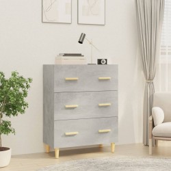 Sonata H Сайдборд, бетонно сив, 70x34x90 см, инженерно дърво - Corpuri, vitrine, biblioteci modulare