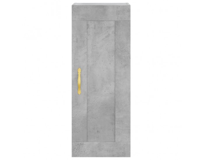 Sonata H Висок шкаф, бетонно сив, 34,5x34x180 см, инженерно дърво