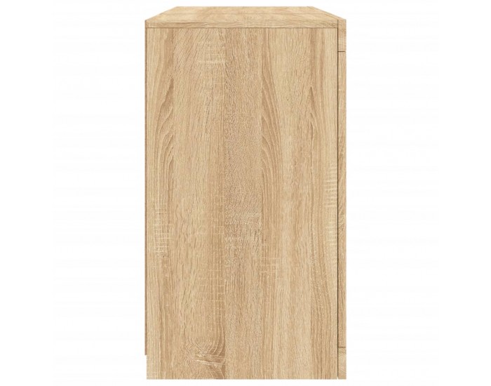 Sonata H Сайдборд с LED светлини, сонома дъб, 123x37x67 см