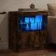 Sonata H Сайдборд с LED светлини, oпушен дъб, 60x37x67 см