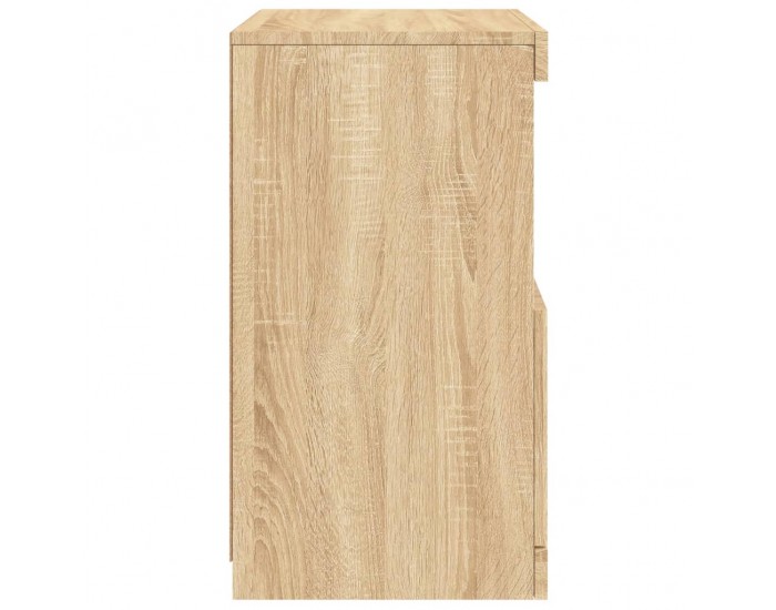 Sonata H Сайдборд с LED светлини, сонома дъб, 41x37x67 см