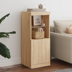 Sonata H Сайдборд с LED светлини, сонома дъб, 41x37x100 см - Corpuri, vitrine, biblioteci modulare