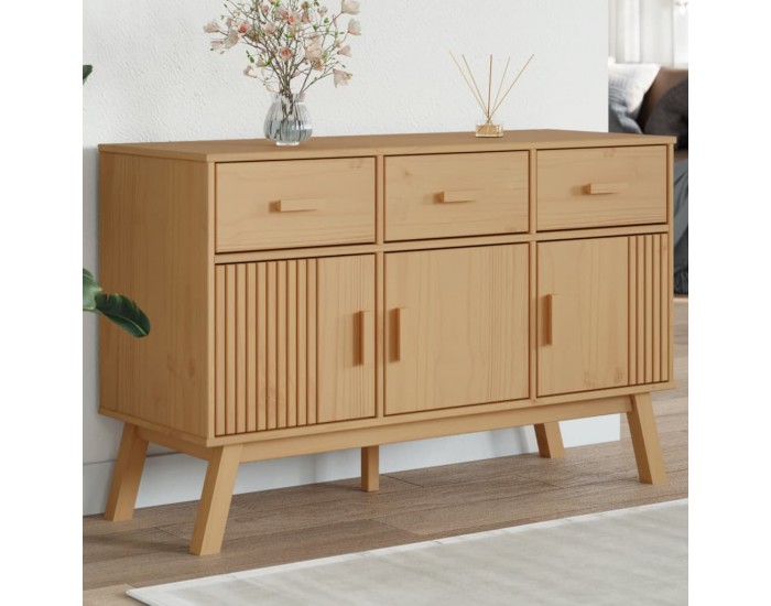 Sonata H Сайдборд OLDEN, кафяв, 114x43x73,5 см, бор масив