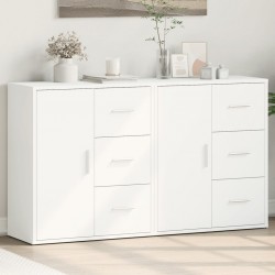 Sonata Dulapuri, 2c., alb, 60x31x70 cm, lemn prelucrat