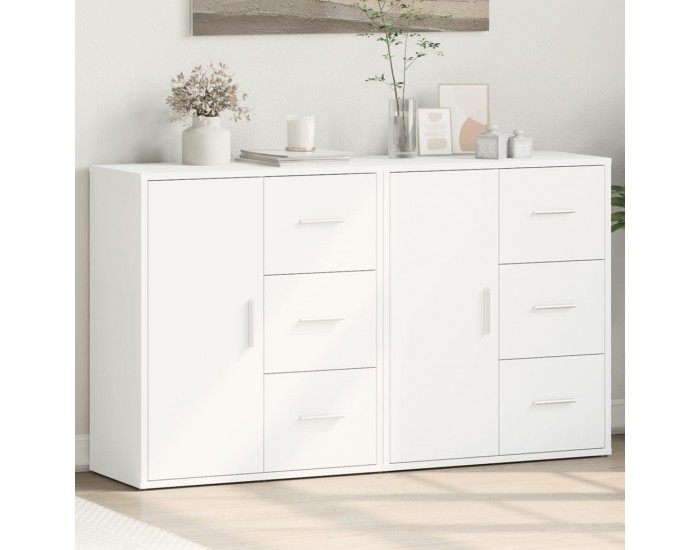 Sonata Dulapuri, 2c., alb, 60x31x70 cm, lemn prelucrat