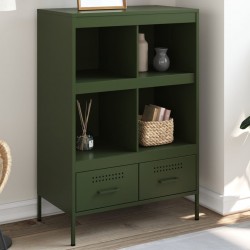 Sonata H Висок шкаф, маслиненозелен, 68x39x101,5 см, стомана - Corpuri, vitrine, biblioteci modulare