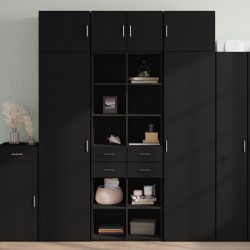 Sonata H Висок шкаф, черен, 70x42,5x185 см, инженерно дърво - Corpuri, vitrine, biblioteci modulare