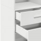 Sonata H Висок шкаф, бял, 45x42,5x124 см, инженерно дърво