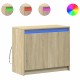 Sonata H Сайдборд с LED, дъб сонома, 72x34x61 см, инженерно дърво