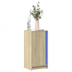 Sonata H Сайдборд с LED, дъб сонома, 42,5x34x85 см, инженерно дърво - Corpuri, vitrine, biblioteci modulare