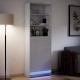 Sonata H Висок шкаф с LED, бял, 69x32,5x200 см, инженерно дърво