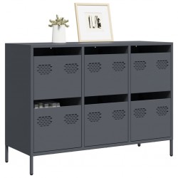 Sonata H Бюфет, антрацит, 101,5x39x73,5 см, студеновалцувана стомана - Living