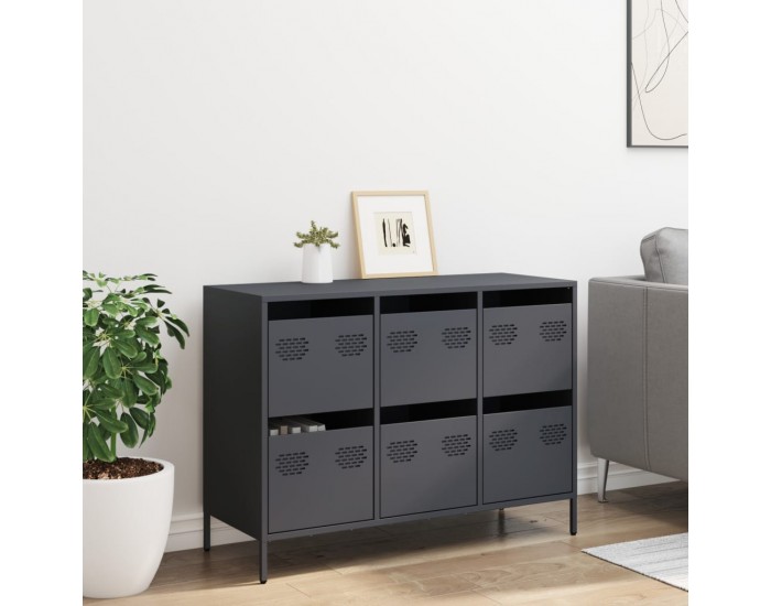 Sonata H Бюфет, антрацит, 101,5x39x73,5 см, студеновалцувана стомана
