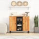Sonata H Сайдборд с 2 врати, 90x33x75 см, акациево дърво масив